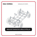 BRACKET-RADIATOR GRILLE MTG,LH