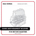 GUIDE ASSY-HEADREST W/LEVER