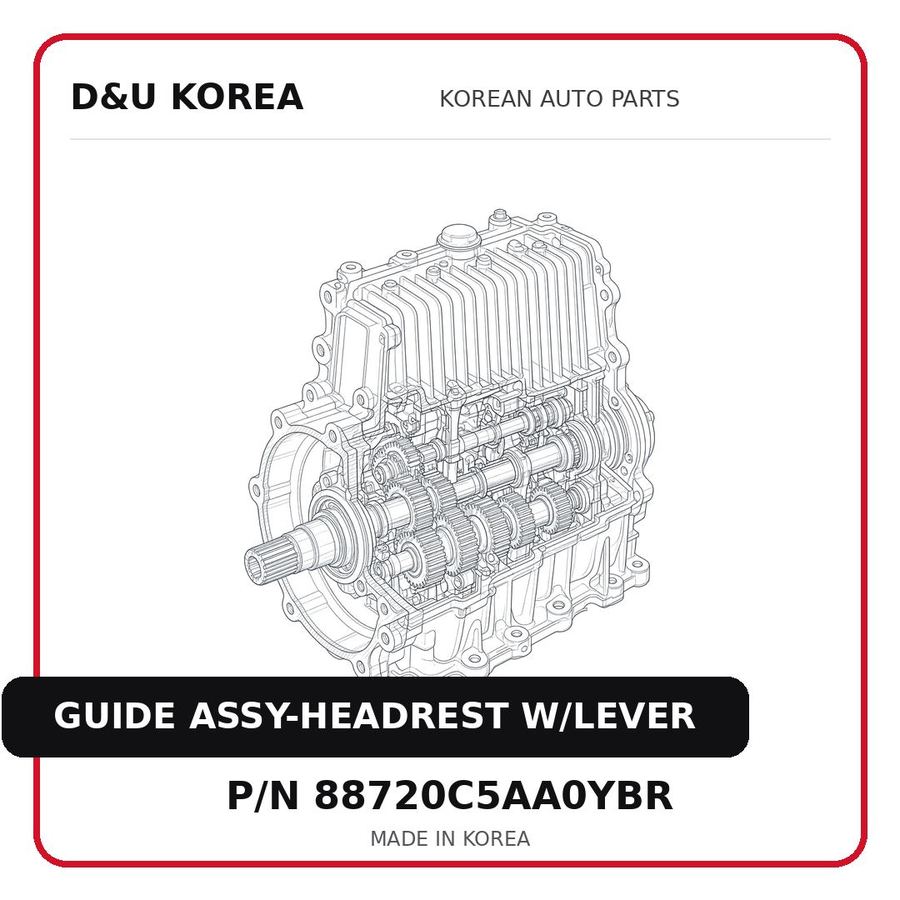 GUIDE ASSY-HEADREST W/LEVER