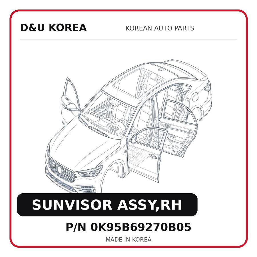SUNVISOR ASSY,RH