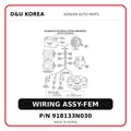 WIRING ASSY-FEM