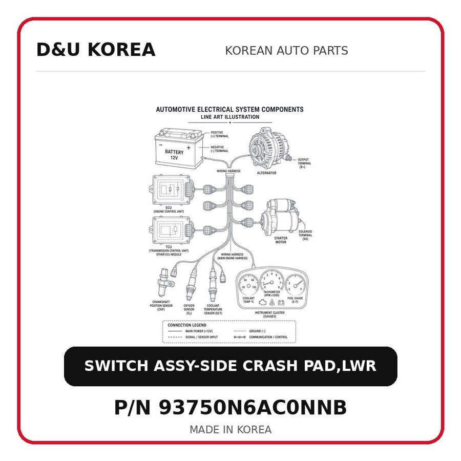 SWITCH ASSY-SIDE CRASH PAD,LWR