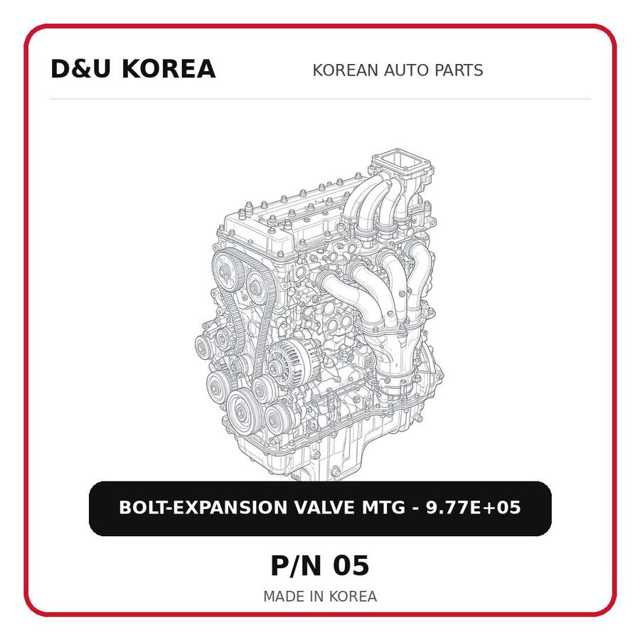 BOLT-EXPANSION VALVE MTG - 9.77E+05