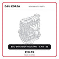 BOLT-EXPANSION VALVE MTG - 9.77E+05