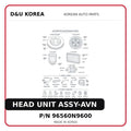 HEAD UNIT ASSY-AVN