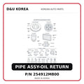 PIPE ASSY-OIL RETURN