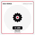 Genuine Mobis 4 18E 07 for Korean vehicles | D&U Korea