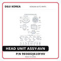 HEAD UNIT ASSY-AVN