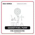 GASKET-FUEL PUMP