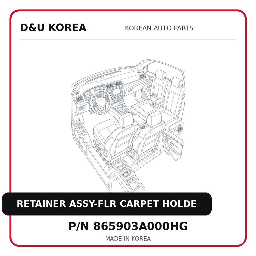 RETAINER ASSY-FLR CARPET HOLDE