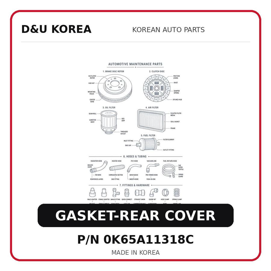 GASKET-REAR COVER