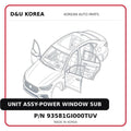 UNIT ASSY-POWER WINDOW SUB