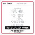 HOSE "A" ASSY-WATER