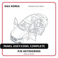 PANEL ASSY-COWL COMPLETE