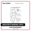 BRACKET-WIRING MTG