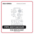 PIPE ASSY-VACUUM