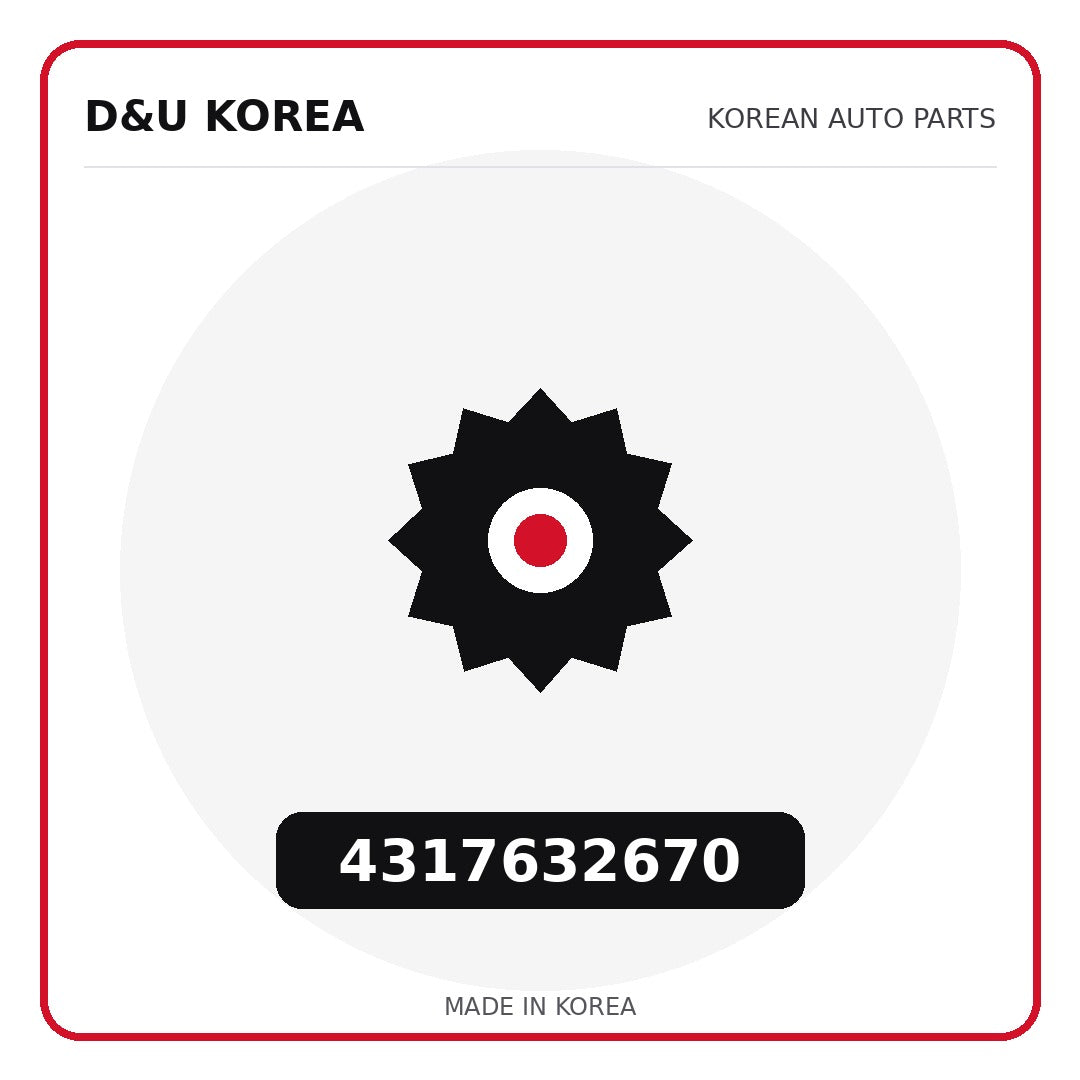 Genuine Mobis 4317632670  for Korean vehicles | D&U Korea