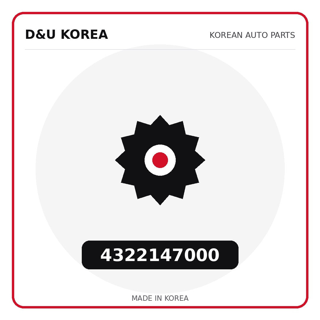 Genuine Mobis 4322147000  for Korean vehicles | D&U Korea