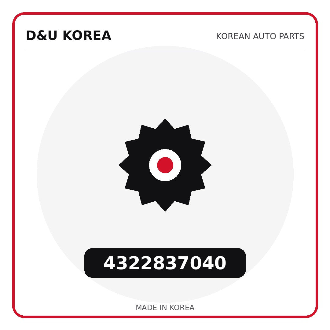 Genuine Mobis 4322837040  for Korean vehicles | D&U Korea