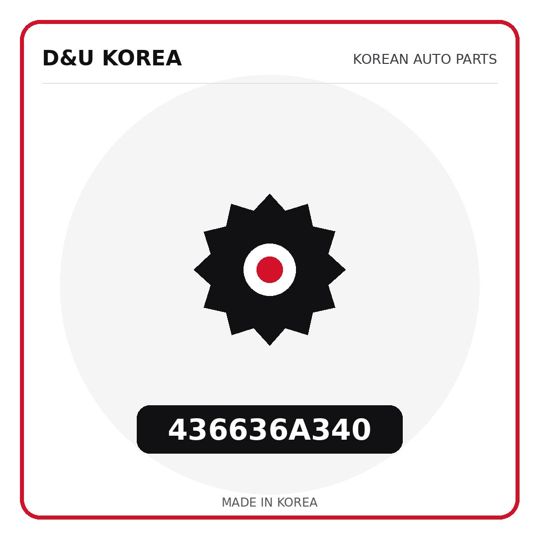 Genuine Mobis 436636A340  for Korean vehicles | D&U Korea