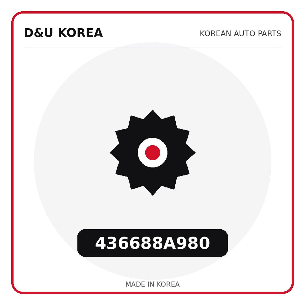 Genuine Mobis 436688A980  for Korean vehicles | D&U Korea