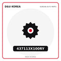 Genuine Mobis 437113X100RY  for Korean vehicles | D&U Korea