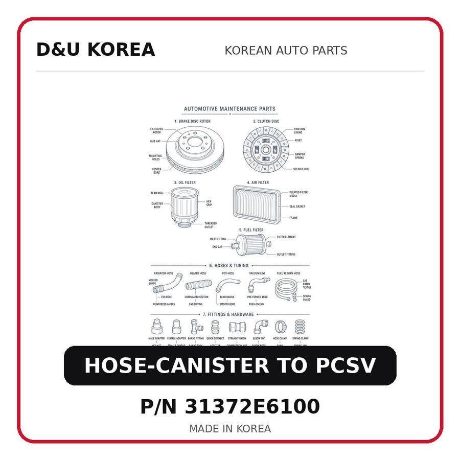 HOSE-CANISTER TO PCSV
