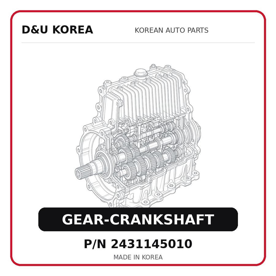 GEAR-CRANKSHAFT