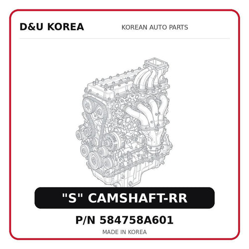 "S" CAMSHAFT-RR