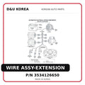 WIRE ASSY-EXTENSION