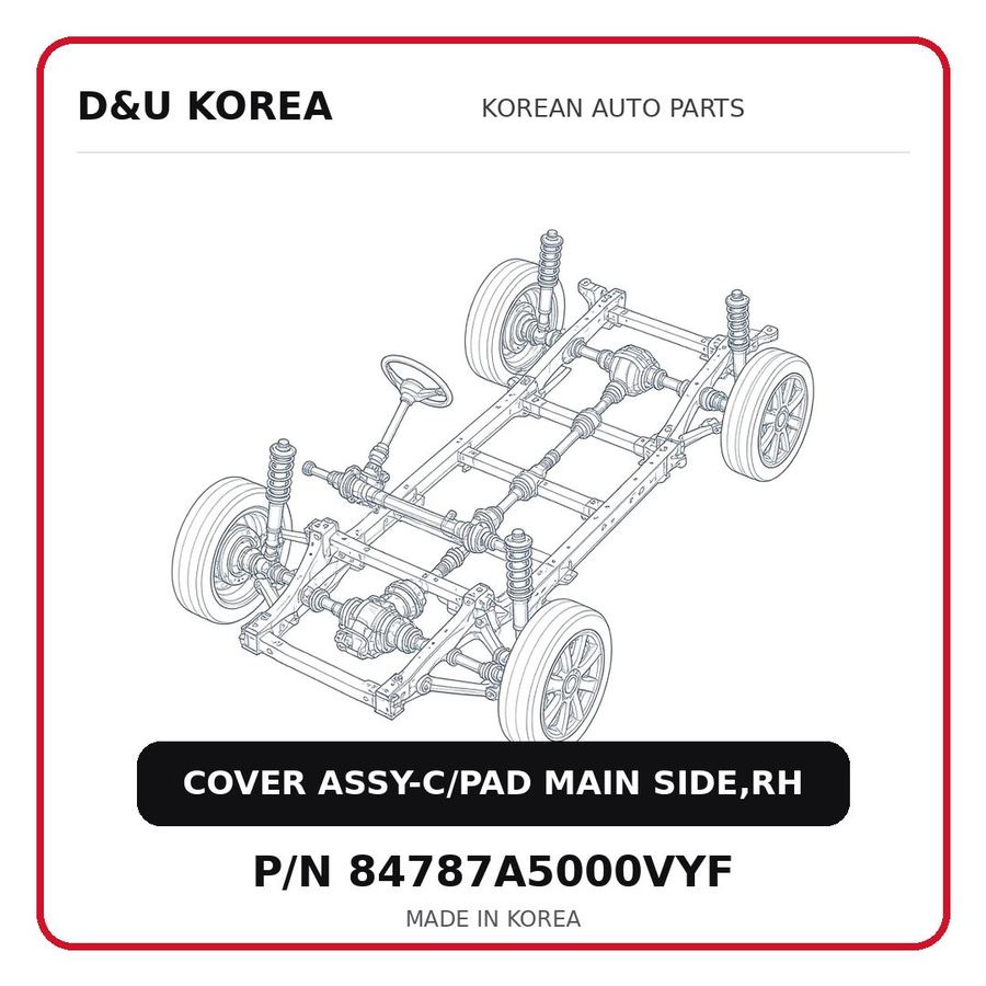 COVER ASSY-C/PAD MAIN SIDE,RH