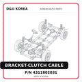 BRACKET-CLUTCH CABLE