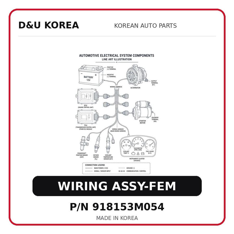 WIRING ASSY-FEM
