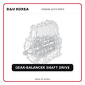 GEAR-BALANCER SHAFT DRIVE