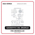 GASKET-T/C OIL DRAIN,B