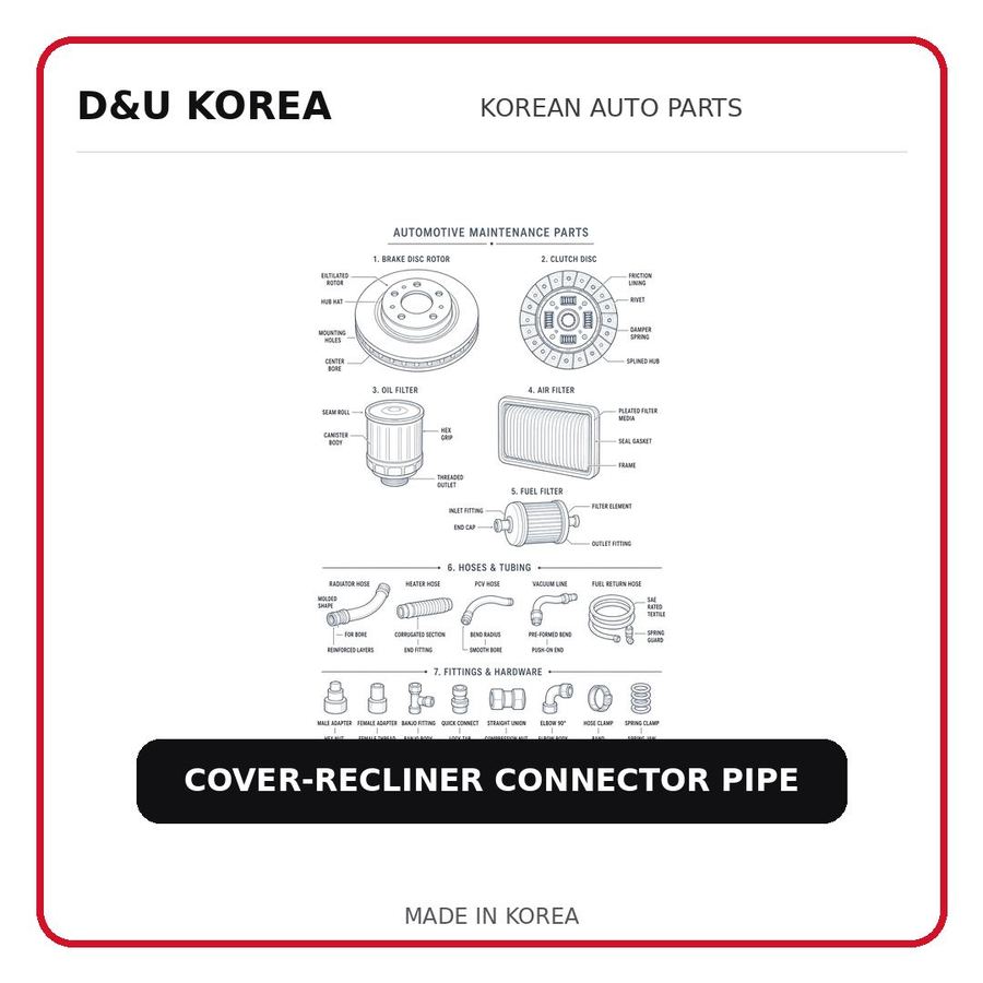 COVER-RECLINER CONNECTOR PIPE