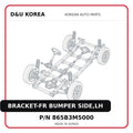 BRACKET-FR BUMPER SIDE,LH