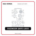 SILENCER GATE LOCK