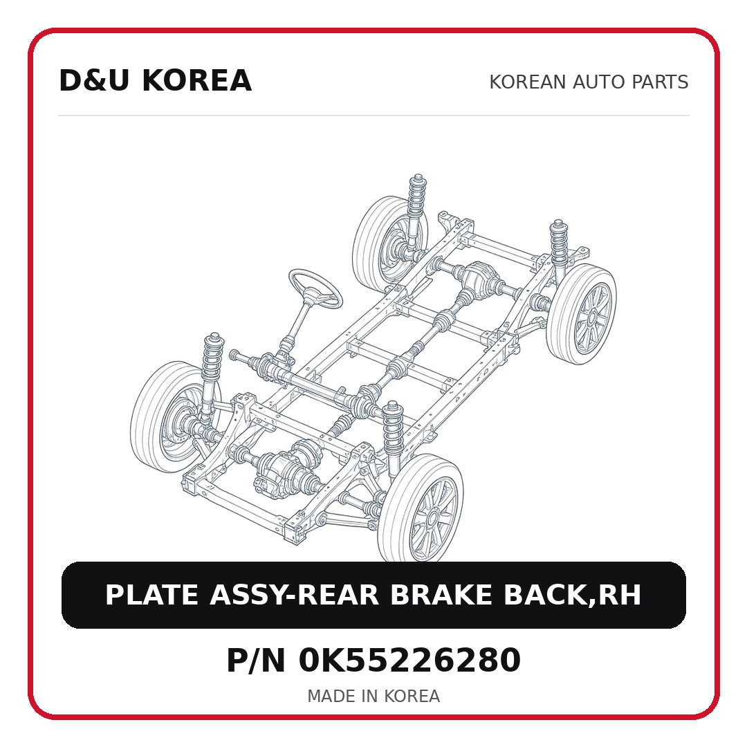 PLATE ASSY-REAR BRAKE BACK,RH