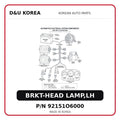 BRKT-HEAD LAMP,LH