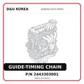 GUIDE-TIMING CHAIN