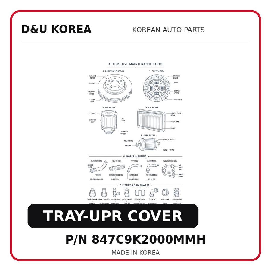 TRAY-UPR COVER