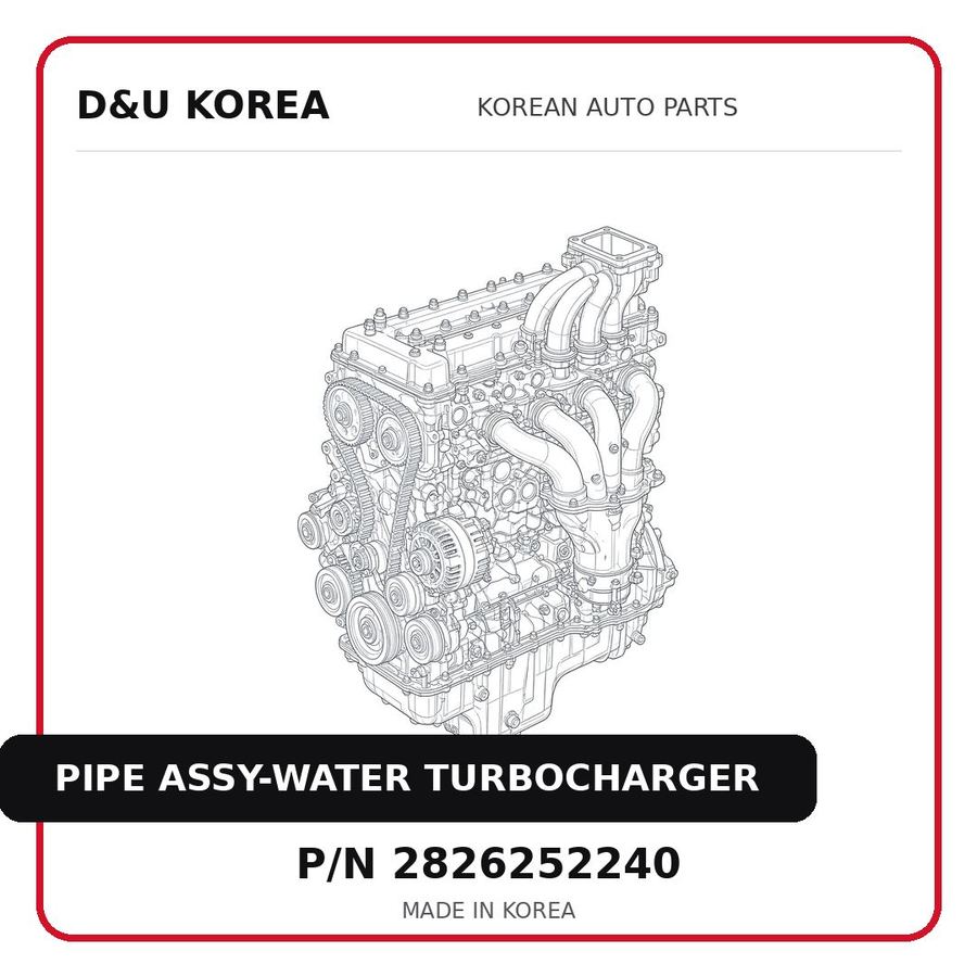 PIPE ASSY-WATER TURBOCHARGER