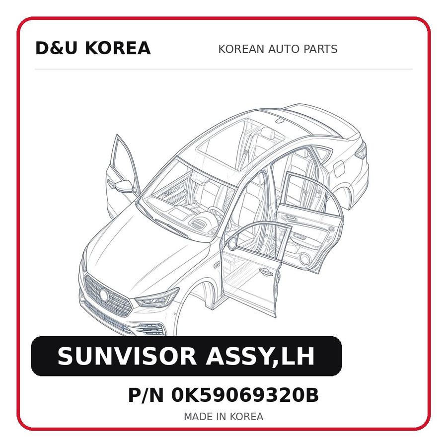 SUNVISOR ASSY,LH