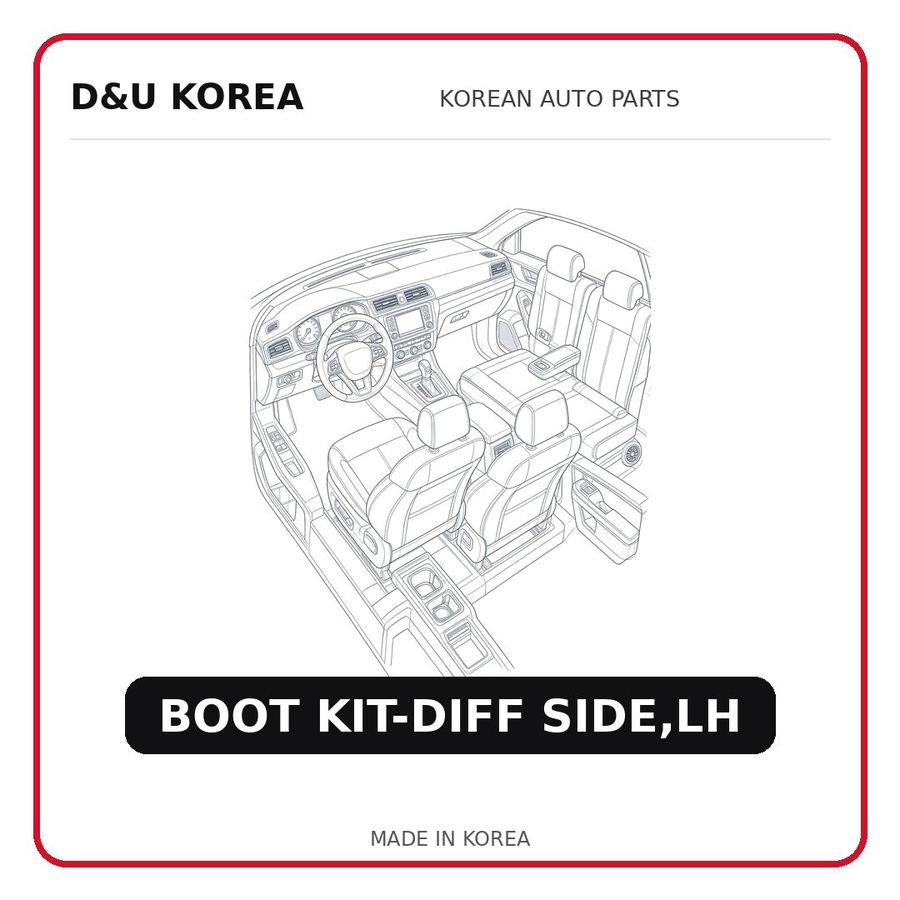 BOOT KIT-DIFF SIDE,LH