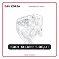 BOOT KIT-DIFF SIDE,LH