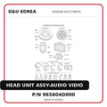 HEAD UNIT ASSY-AUDIO VIDIO