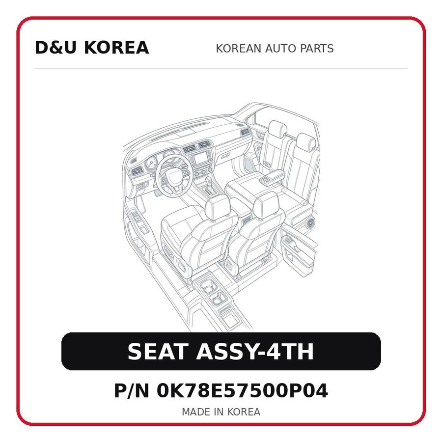 SEAT ASSY-4TH