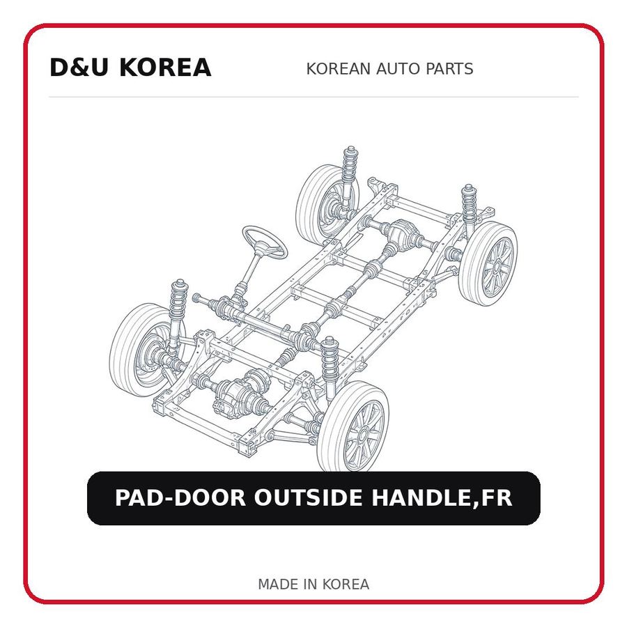 PAD-DOOR OUTSIDE HANDLE,FR