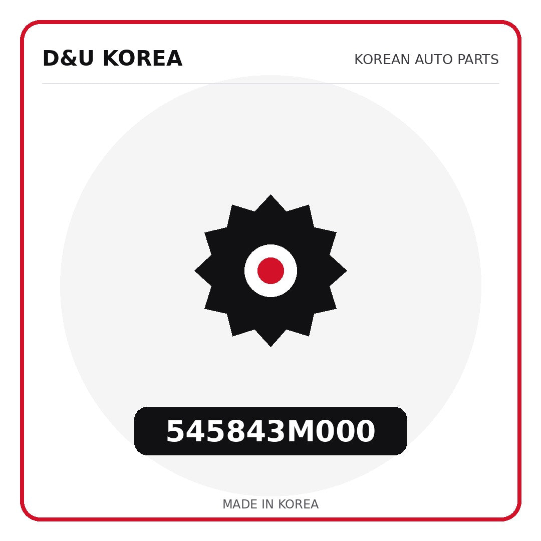Genuine Mobis 545843M000  for Korean vehicles | D&U Korea